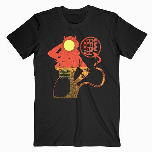 

Queens Of The Stone Age Band Tour Concert Black Men S5XL Tshirt Unisex T-Shirt XL