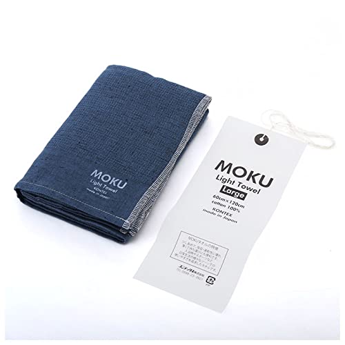 Imabari Contex MOKU Light Towel, Size L, Navy