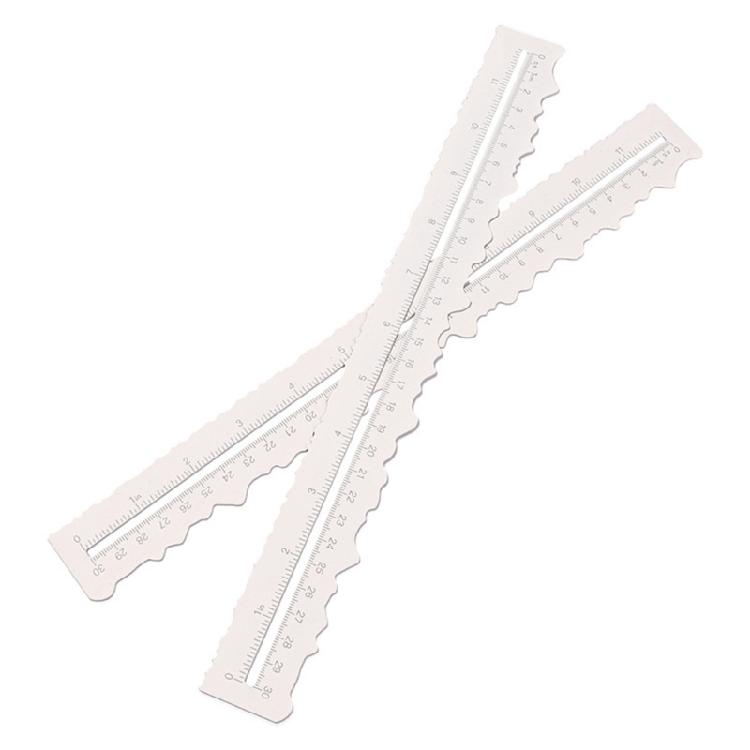 Metal Craft Ruler Paper Tearing Ruler for Embossing Scrapbooking Jagged Edged Ruler for Card Making School Craft Project