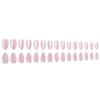 30-Piece Nude Pink Almond Cat Eye Press-On Nails – Sheer, Gentle, Simple Whitening, Daily Wear