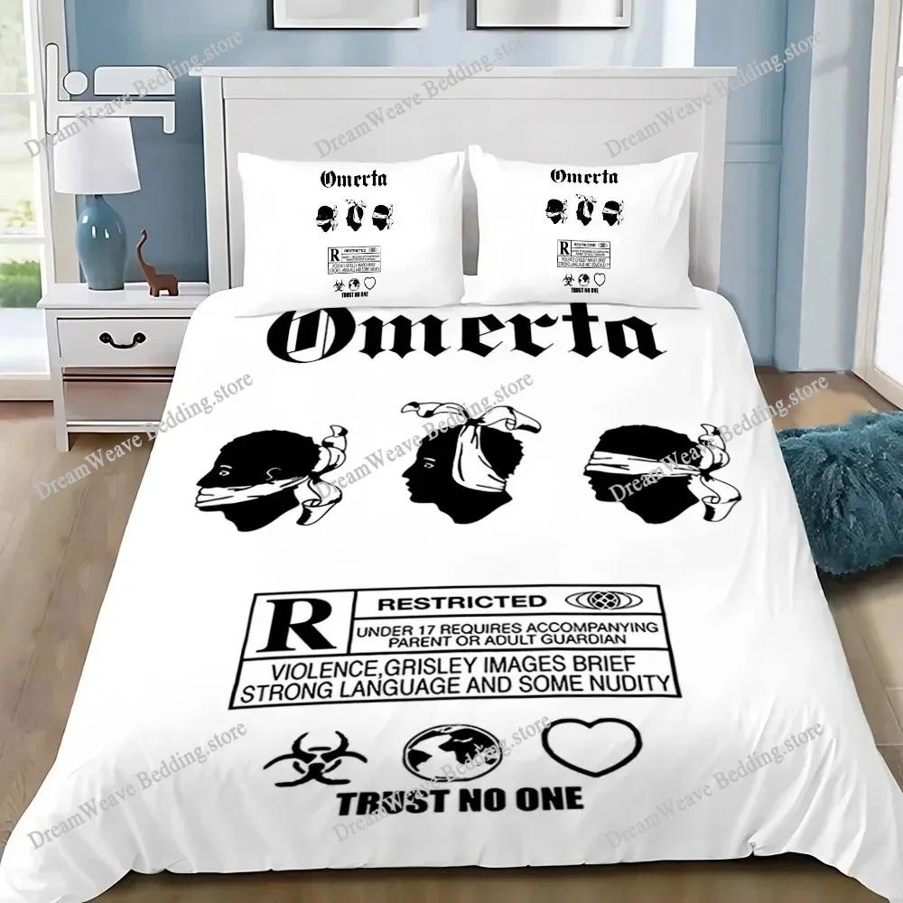 Omerta Maes Duvet Cover Pillowcase Bedding Set Adult Girls Boys Bedroom Decoration Children Single Double King Size Luxury Gift