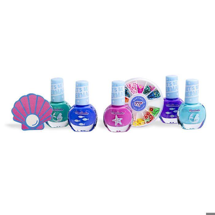 Set De Manucure Martinelia Let's Be Mermaids Pour Enfants, Couleurs Vives, Sécurité Assurée