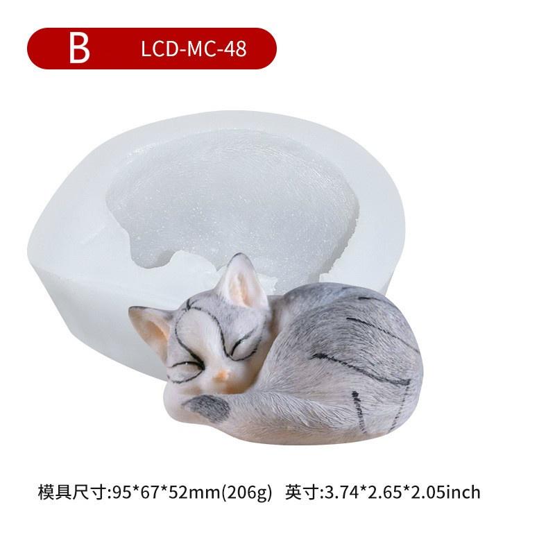 Cat Silicone Mold Ice Cream Ice Cream Silicone Mold Mousse Cake Silicone Mold Animal Simulation Mold