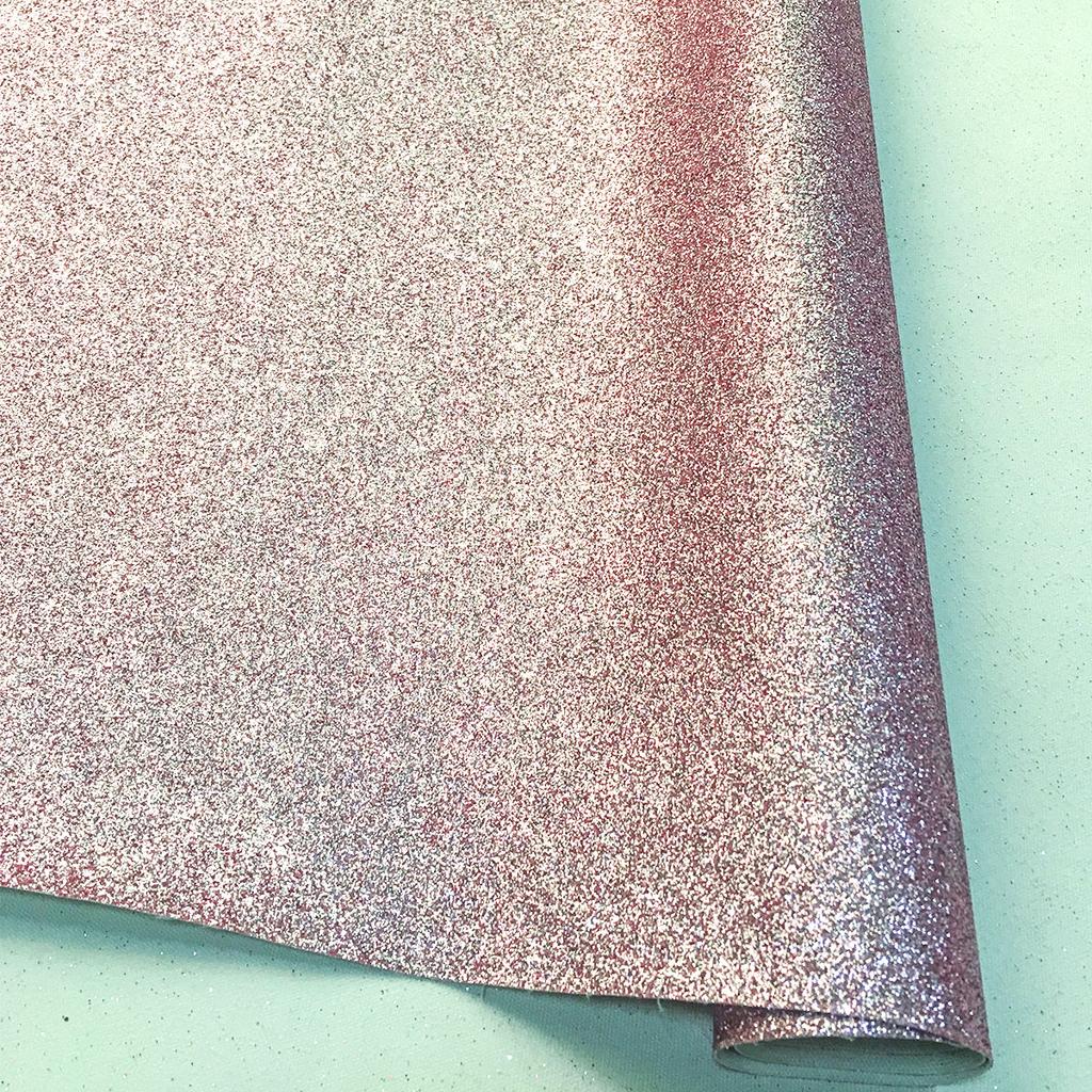 A5 Fine Glitter Sewing PU Leather Fabric Sparkle Shiny Iridescent Craft Doll DIY Material Bows Bag Decor Sheets