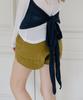LETTER FROM MOON Halterneck Layered Soft Top (Navy)