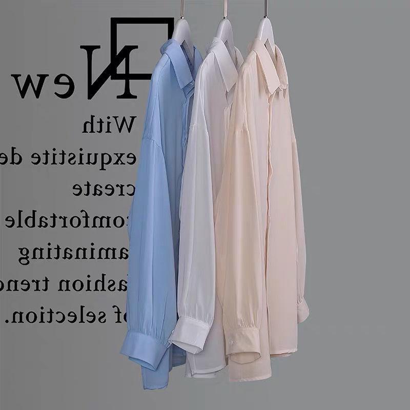 Women's Chiffon Sunscreen Shirt Summer Breathable Versatile Shirt Sunscreen Thin Shirt Coat