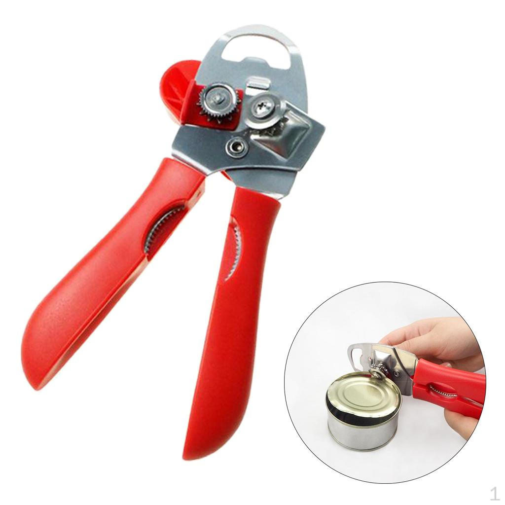 

Can Opener, Kitchen Durable Stainless Steel Heavy Duty Opener Manual Food червоний