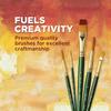 Pidilite Fevicryl Synthetic Taklon Flat Brush Set of 4 for Acrylic Watercolour Oil Painting Artists Sizes 1 2 4 6