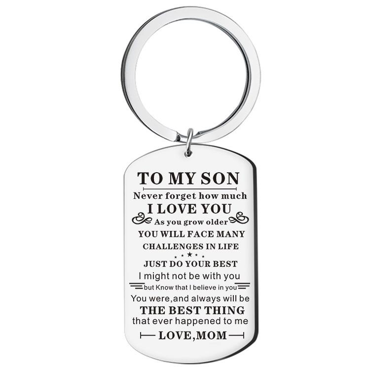 2023 New Fashion Jewelry Stainless Steel Military Tag Keychain Necklace Personalizable