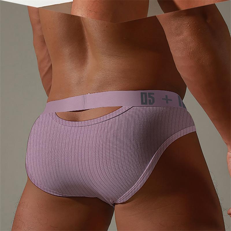 Men Erotic Clothing Men Underpants Low Waist Sexy Leakage Cotton Comfortable Bag Triangular Pants Trendy