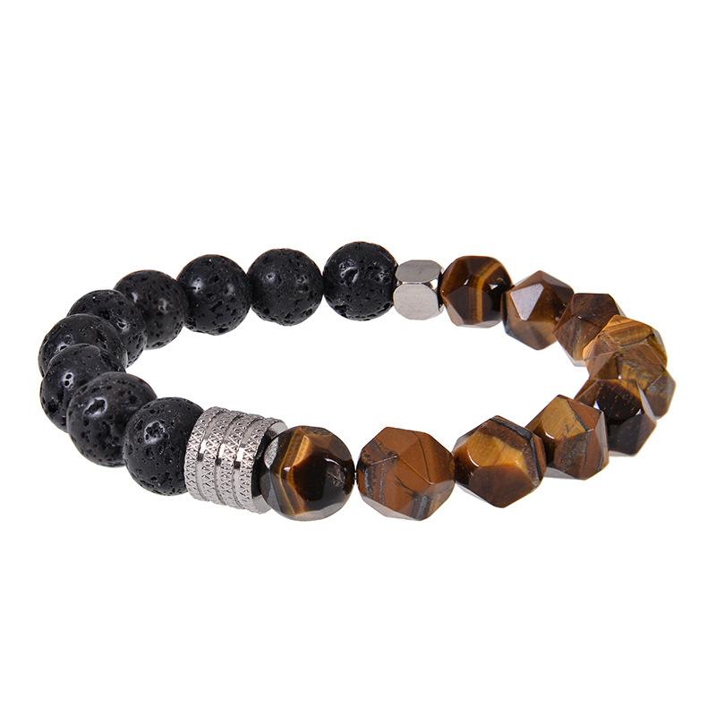 

JYL TS Bracelet 26-Letter Beaded Braided Customizes Identity & Opportunity tiger eye темно зеленый пастельные