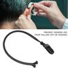 Silikon Anti-Verlust Lanyard Hörgerätehalter Riemen Schutzseil für ältere Menschen(Schwarz )