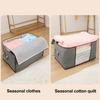Clothes Storage Bin Foldable Storage Bag with Dual Zippers Closet Organizer with Handles for Clothing Blanket Comforters Bed Sheets Pillows