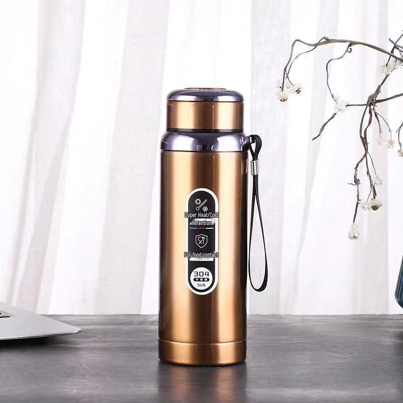 

Ізольована чашка для чаю з нержавіючої сталі 304 для вулиці з інфузором - Портативна чашка великої місткості для чоловіків, жінок та студентів 1000ml