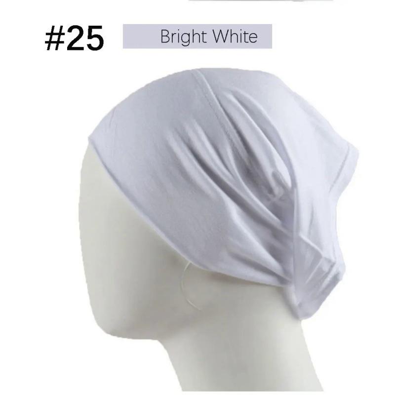 Modal Solid Color Women's High-Elasticity Mercerized Cotton Malaysian Tube Beanie Arabic Snood