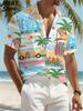 Holiday Hawaiian Men's Shirt Summer Fashion Casual Man Short Sleeve Shirt Cool Tropical Print Beach Wear Breathable Party Tops