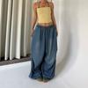 European and American Versatile Loose Jeans Women 2025 American Retro High Street Wide-leg Loose Trousers Trend Ins
