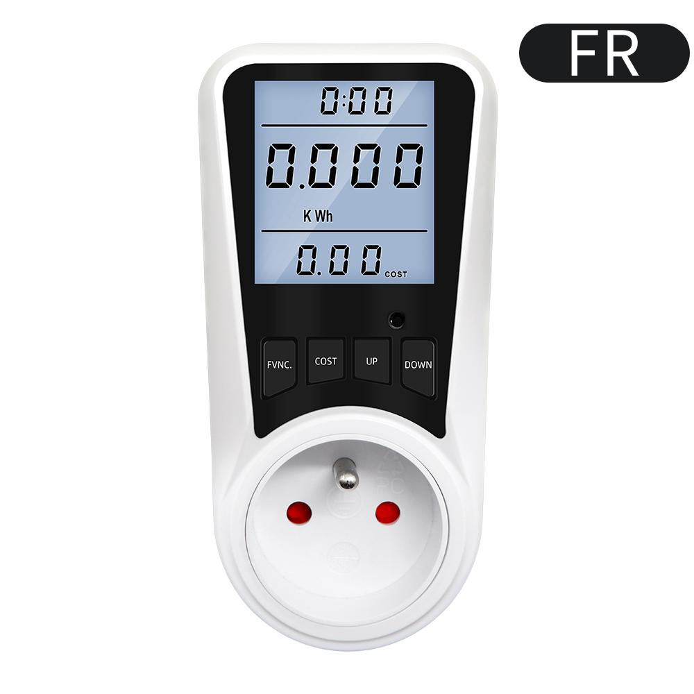 Digital Wattmeter AC Energy Socket Power Meter Electricity Usage Monitor Socket Kilowatt Wattage Voltage Meter with Backlight