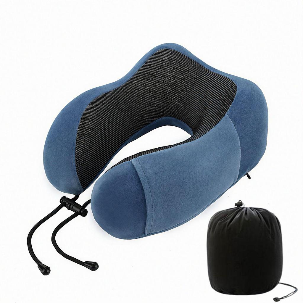 Memory Foam U-Shaped Neck Pillow for Travel & Airplane