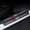 New Car Door Plate Carbon Fiber Threshold Protector Sticker Decals For Outlander ASX Cross Pajero EVO Lancer L200 EX