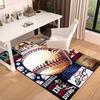 Baseball Passion And Heritage Carpet, Chair Rug,Rug for Office Bedroom living rooms, Doormat decor Fan Gift Christmas Gift