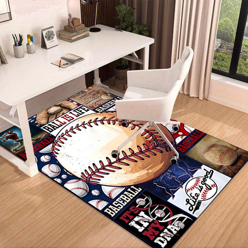 Baseball Passion And Heritage Carpet, Chair Rug,Rug for Office Bedroom living rooms, Doormat decor Fan Gift Christmas Gift