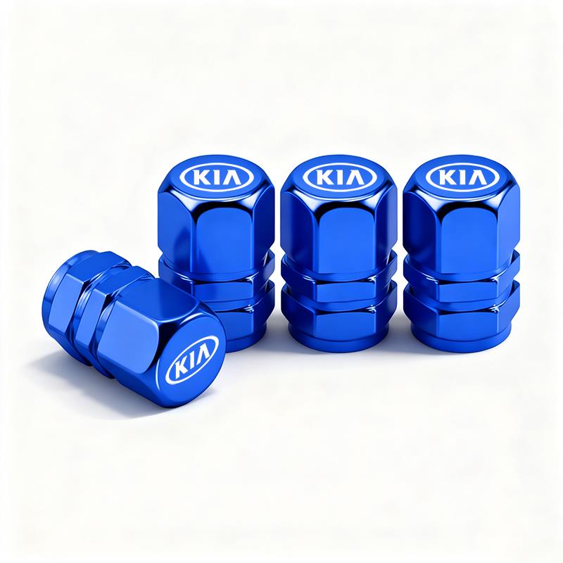 AABFO1 Car Wheel Tire Valve Stem Cover Dustproof Cap Accessories For KIA EV6 Stinger RIO Sorento Picanto Ceed Borrego Syros K4 K5 K8 K9