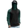 Men's Summer Color Matching Quick-drying Long-sleeved T-shirt Sun Clothing Fishing Fitness Sports Hooded Long-sleeved Top