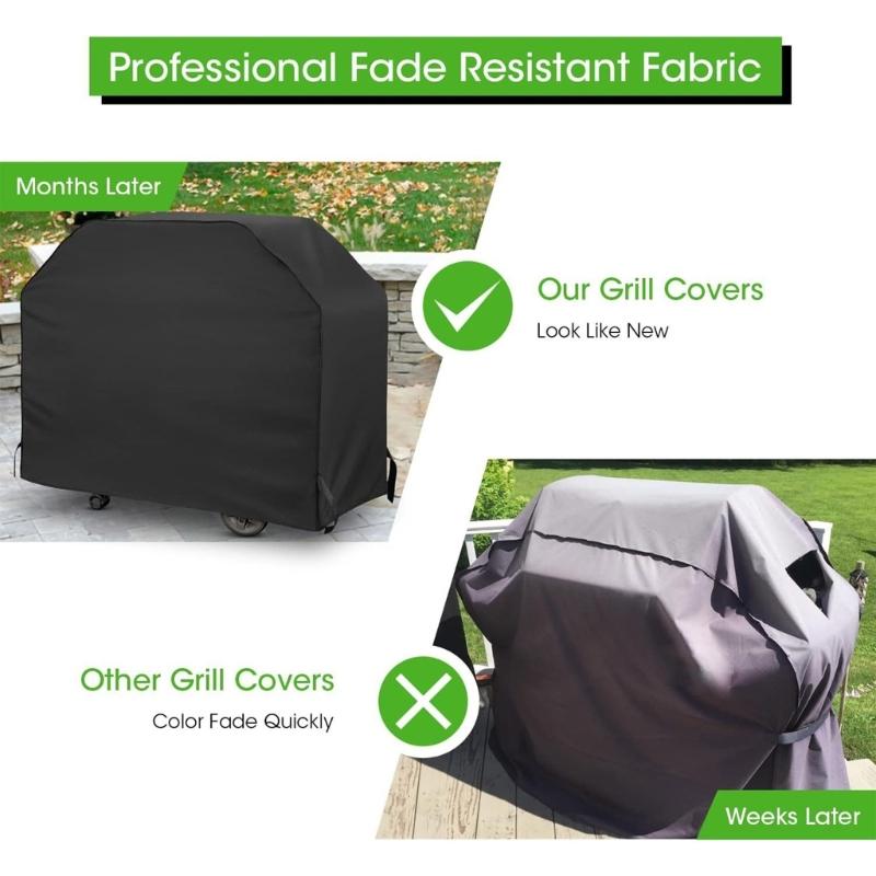 Waterproofs Heavy Duty Grill Cover Outdoor Barbecue Cover Dustproof BBQ Protective Case Universal Outdoor Grill Cover