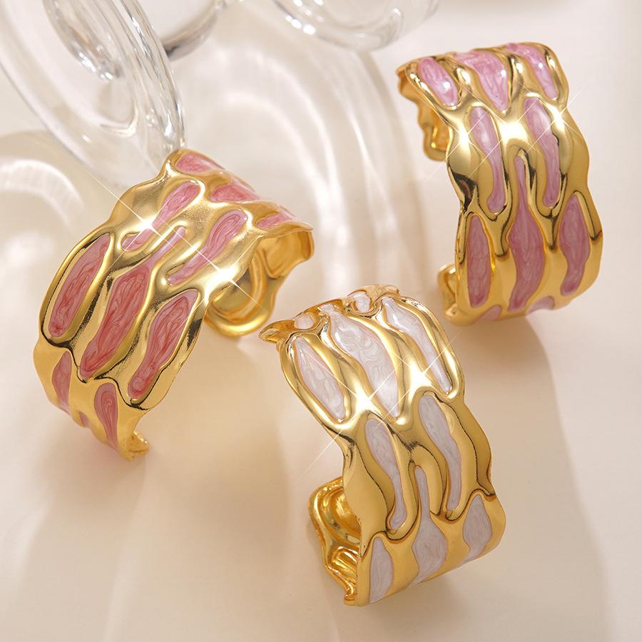 Fashionable Ladies' Oil-dripping Stainless Steel Open Bracelet, Versatile Stainless Steel Bracelet Factory