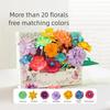 1 Set DIY Flower Petal Art Kit Handcrafted Coloring Paper Flower Making Kit Toddlers Adults Educational DIY Colorful Flower Bouquet Crafts Set