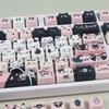 Quality 132key PBT Keycaps Featuring Charm Cats Designs Keycaps for 61 87 96 98 104 108 Mechanical Keyboards Keycap