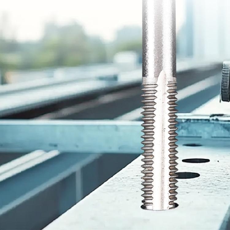 Hochleistungs Handgewindebohrer Satz 5tlg. Hochgeschwindigkeitsstahl Gewindebohrer Präzises Gewindeschneidwerkzeug für verschiedene Metallmaterialien