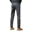 2024 New Autumn And Winter Velvet/Thin High-End Slim Fit Khaki Casual Pants Men'S Slim Fit Pants Business Straight Leg Men'S Pants Versatile