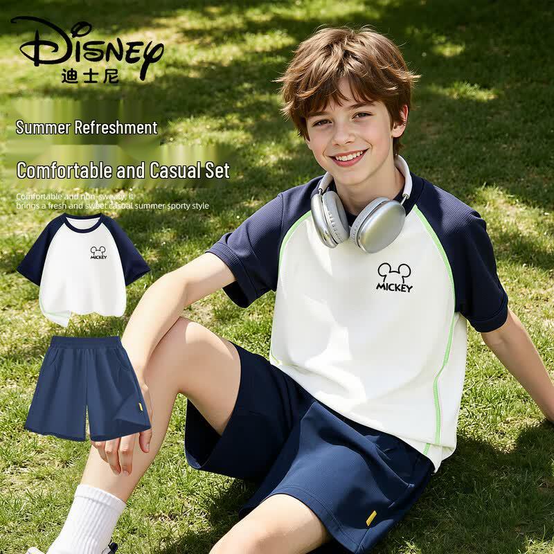 Disney Kids  Quick-Dry Summer T-Shirt & Shorts Set 110