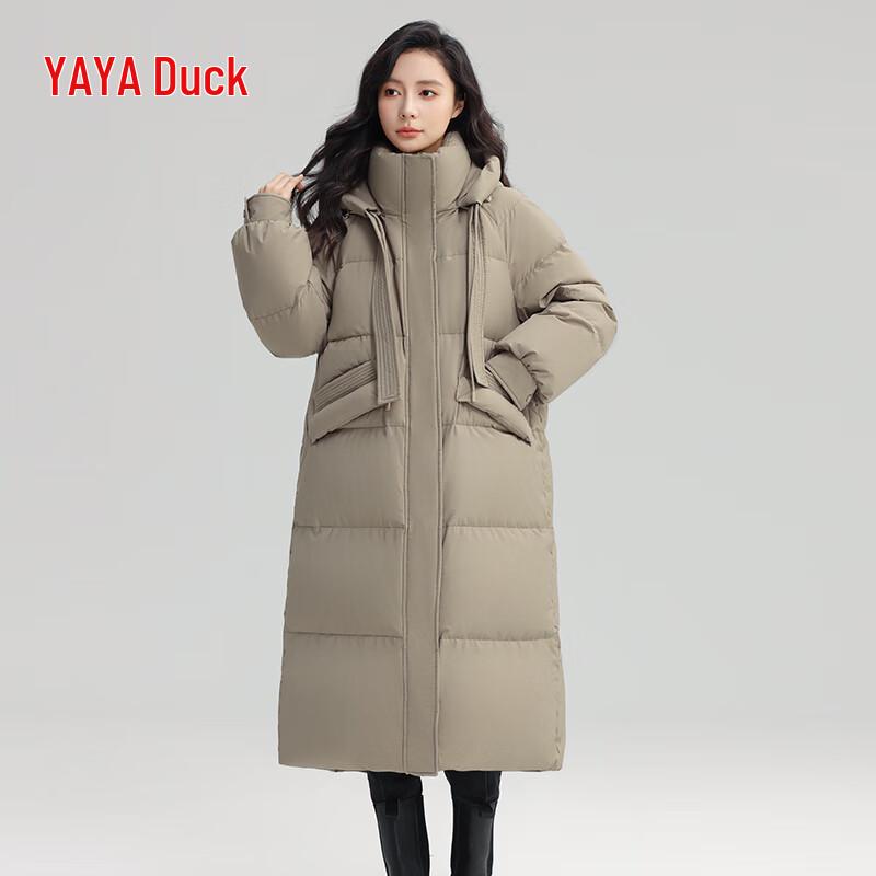 Yaya Damen Herbst/Winter Kapuzen-Langdaunenjacke
