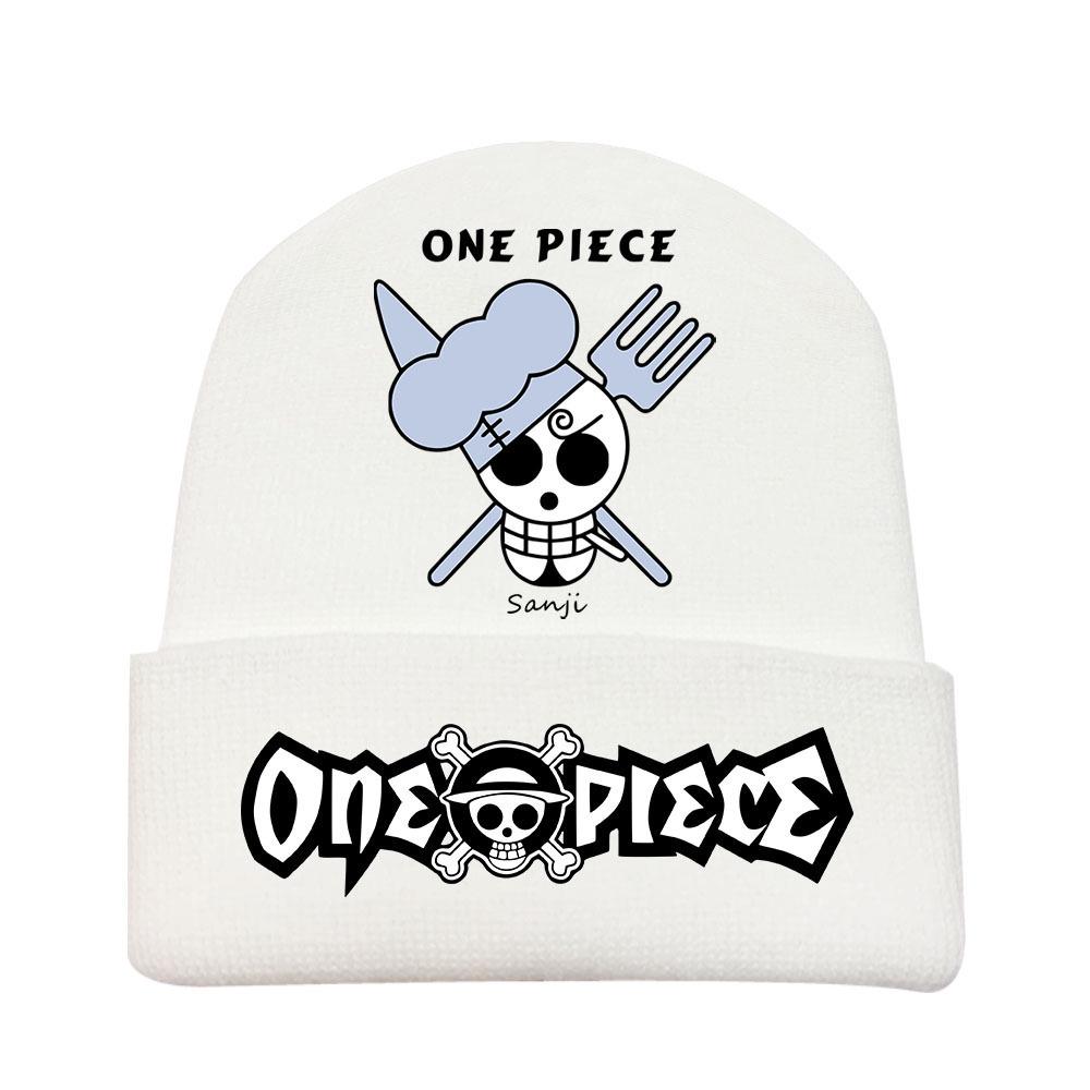 One Piece Anime Knit Hat: Warm Velvet Lined, Rolled Brim, Adult Outdoor Beanie