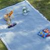 with Storage Belt Moisture-Proof Mat White Picnic Cloth High Quality Beach Mat Tent