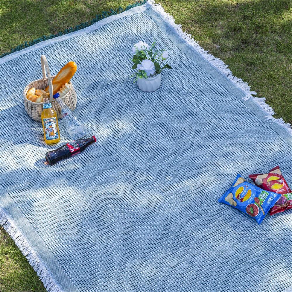 with Storage Belt Moisture-Proof Mat White Picnic Cloth High Quality Beach Mat Tent