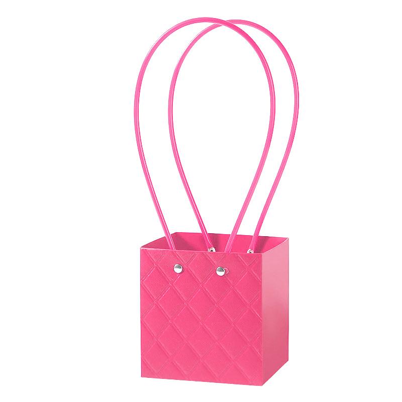 1PC Flower Packaging Bag Portable With Handle Rose Flower Kraft Paper Colorful Flower Box Birthday Gift Bag Wedding Party