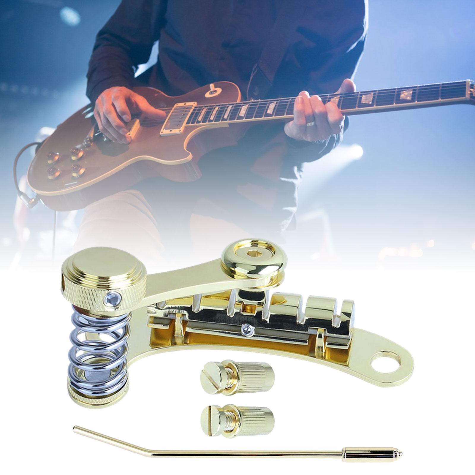 Guitar Tremolo Bridge Stop Bar Vibrato Bridge Tailpiece for Electric Guitar золотой