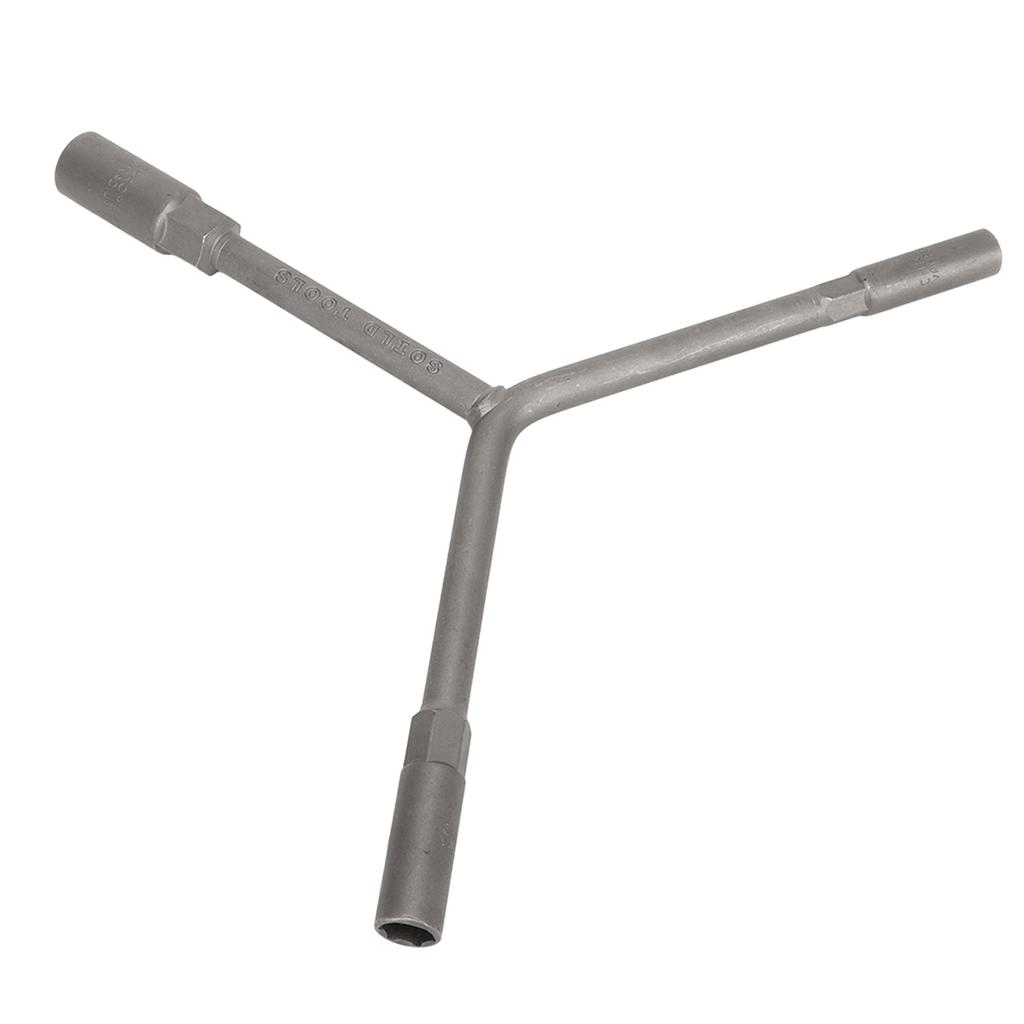 Y Type 3 Way Socket Hex Wrench 8mm 10mm 12mm Heavy Duty Metal Alloy for Vehicle Bicycle Repairing
