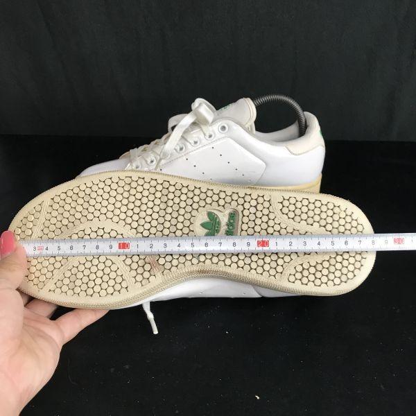 Adidas Stan Smith 2009 Green Face-less Leather Sneakers 26.5 UK8 White(USED)