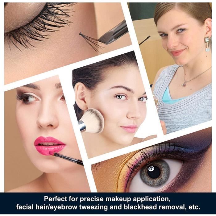 Miroir De Poche - Grossissant X 20 Petit Femmes 15 Cm Voyage Portable Pliable Double Face Parfait Une Application