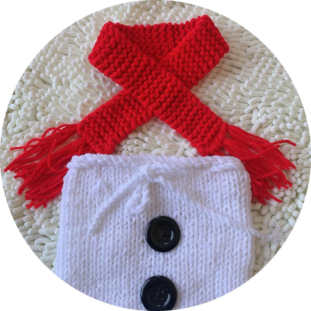 Set sac de dormit pentru fotografie bebeluși gemeni Om de zăpadă de Crăciun