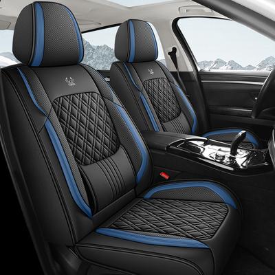 Car Seat Covers 1PC Luxury PU Leather Seat Covers Universal Automotive Seat Cover Fit for Most Trucks Sedans and SUV Easy To Install Breathable