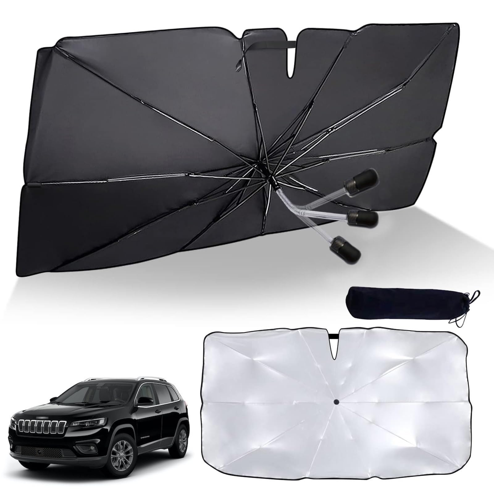 

Jeep Grand Cherokee 4th Generation WK2 2010 - 2021 Car Umbrella Sunshade 360° Bendable Grand Cherokee 4th generation