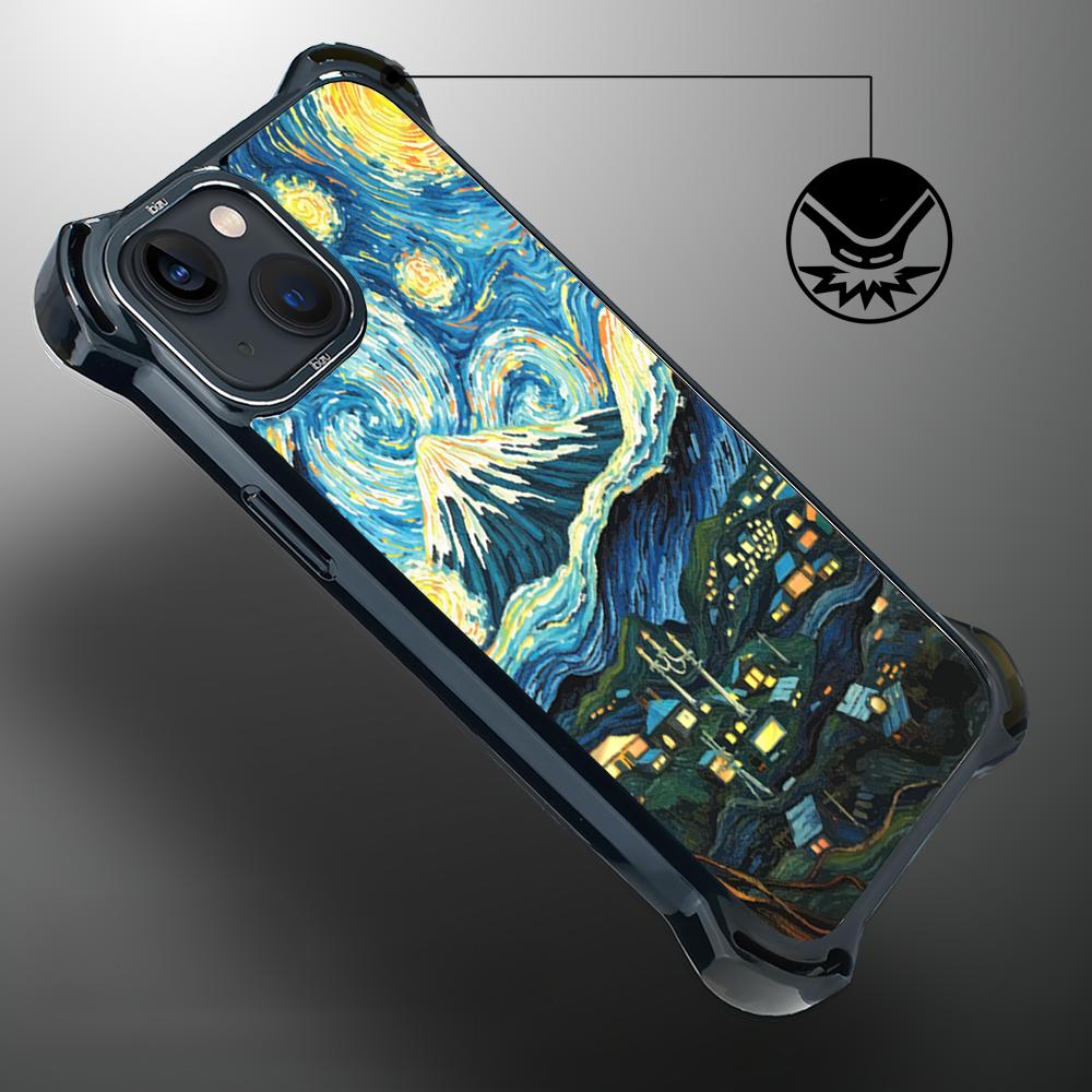 Etui Iphone 13 Ibizu Dropguard Ultra Z Magsafe, Van Gogh, Gwieździsta Noc