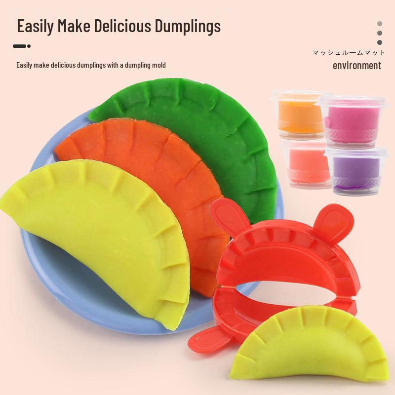 Mushroom Noodle Maker & Dumpling Mold Play-Doh Set for Kids