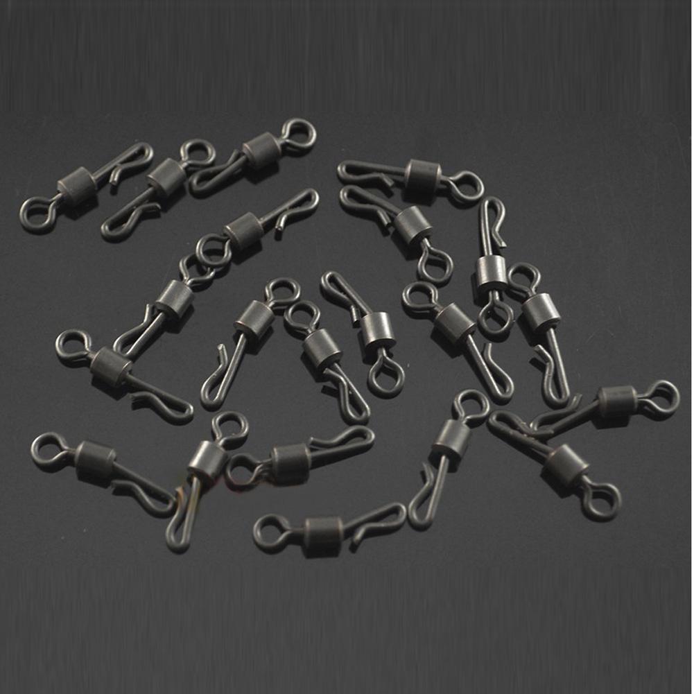 WYBIERZ 25 sztuk krętlików w kształcie litery Q 8 # Trwałe przenośne do łowienia karpi